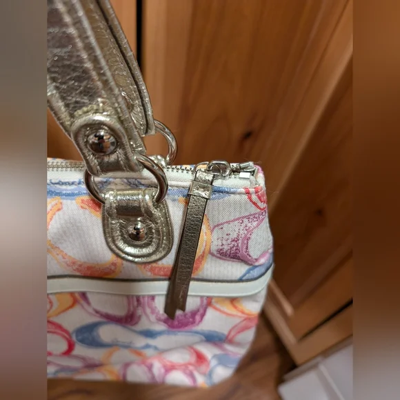 Coach Poppy Dream Signature C Glam Shoulder Tote Bag NWT - Picture 4 of 8